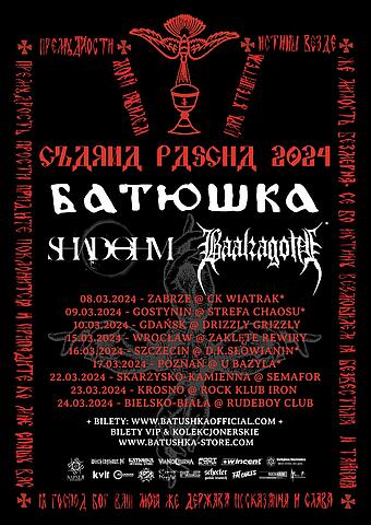  Batushka, Shadohm Na zdjęciu plakat koncertu