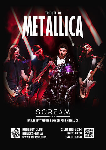  Scream Inc. Na zdjęciu plakat koncertu