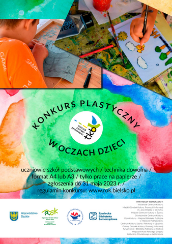  Konkurs plastyczny Tydzień Kultury Beskidzkiej w oczach dzieci Na zdjęciu plakat konkursu
