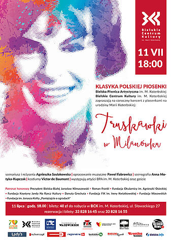 Plakat koncertowy Truskawki w Milanówku 