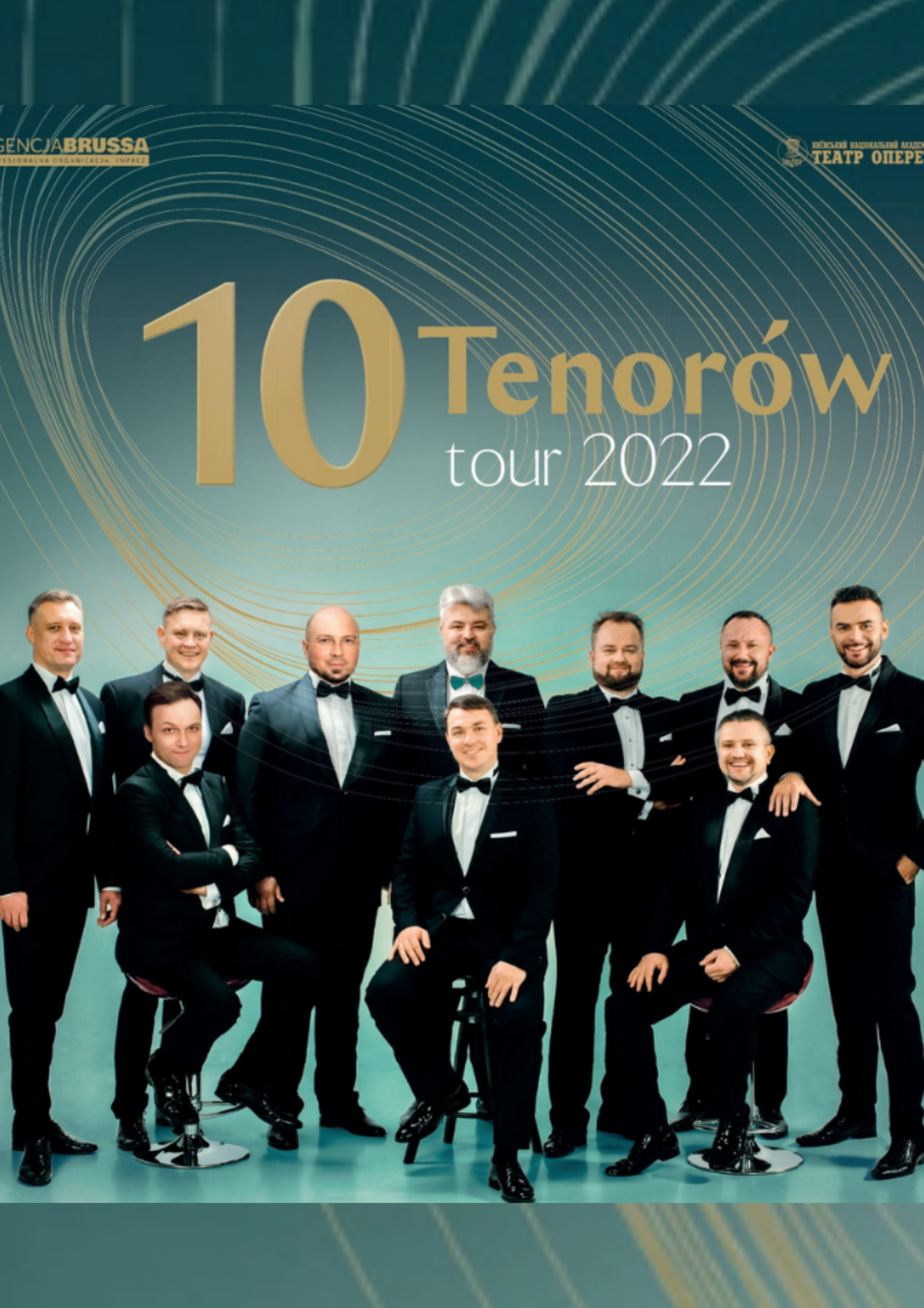  10 tenorów na zdjęciu plakat koncertu