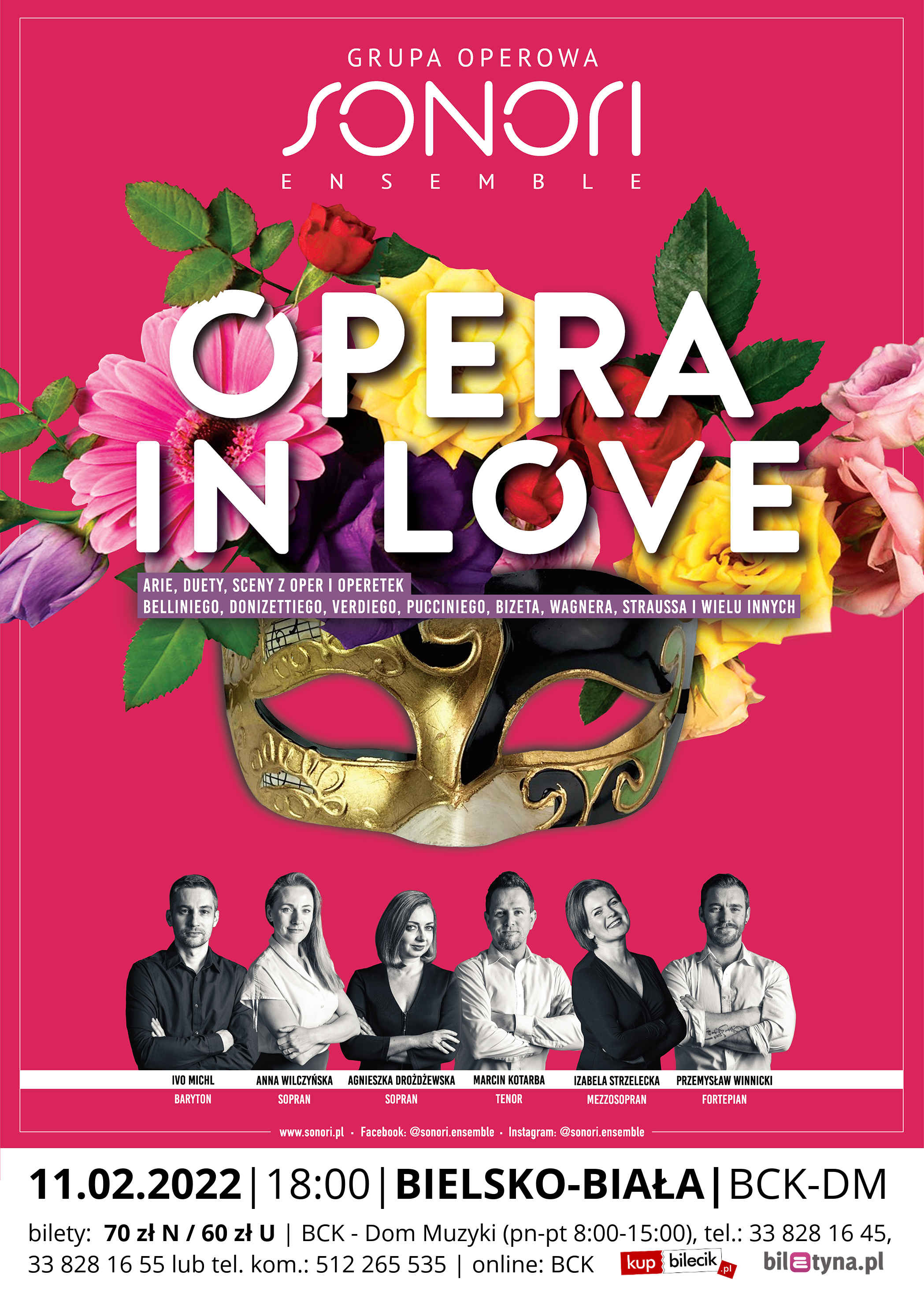  Opera in Love Na zdjęciu plakat imprezy