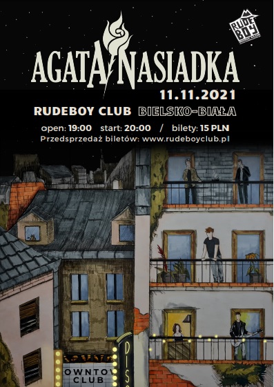  Agata Nasiadka na zdjęciu plakat koncertu