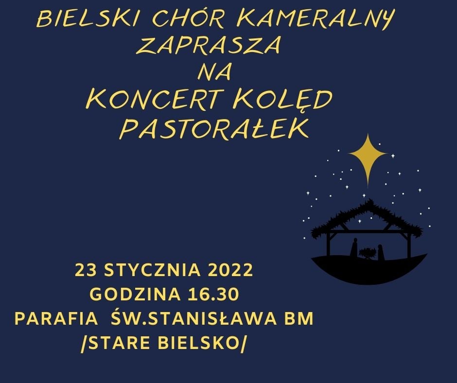  Bielski Chór Kameralny Na zdjęciu plakat koncertu