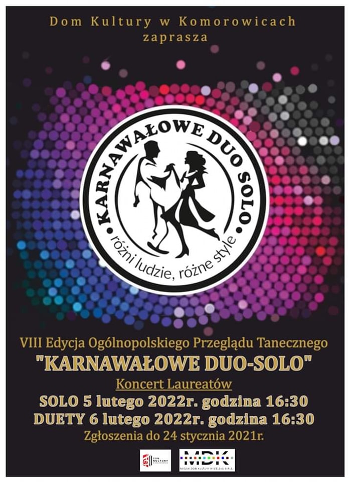  Karnawałowe Duo-Solo Na zdjęciu plakat imprezy