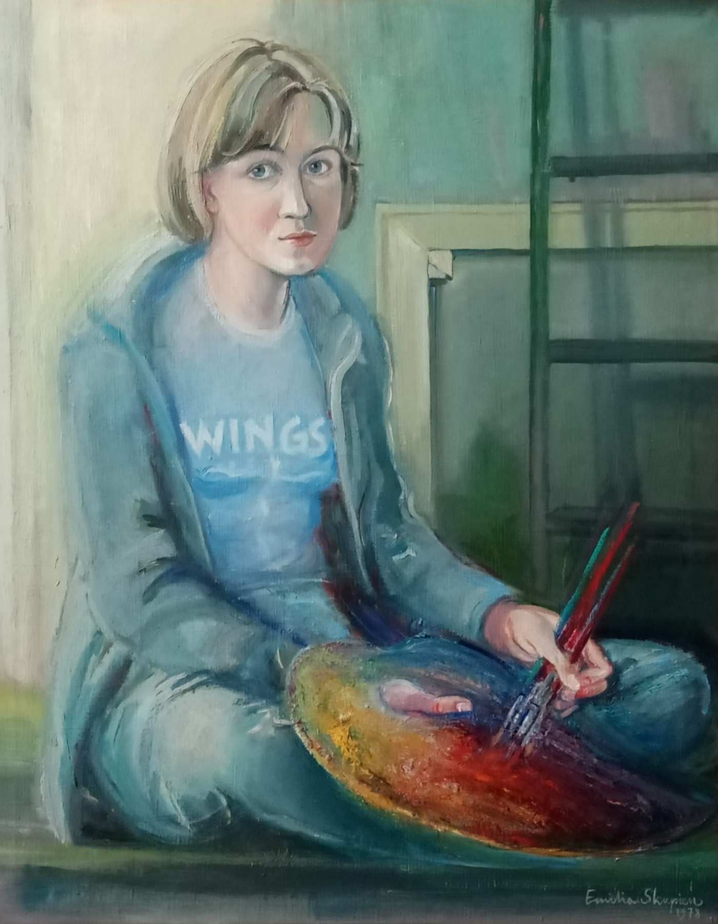  Emilia Skupień, autoportret Na zdjęciu autoportret Emilii Skupień