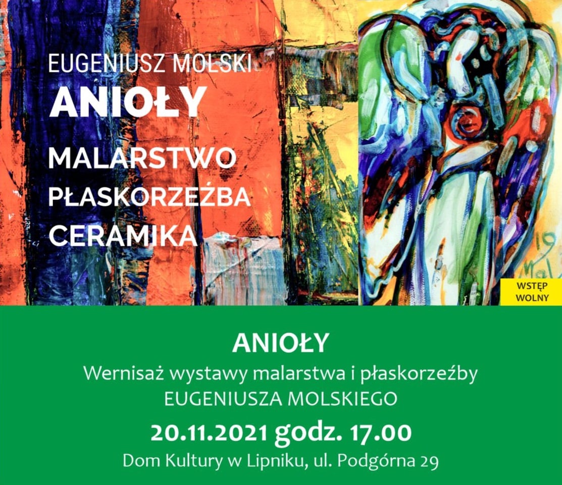  Eugeniusz Molski: Anioły Na zdjęciu plakat wystawy