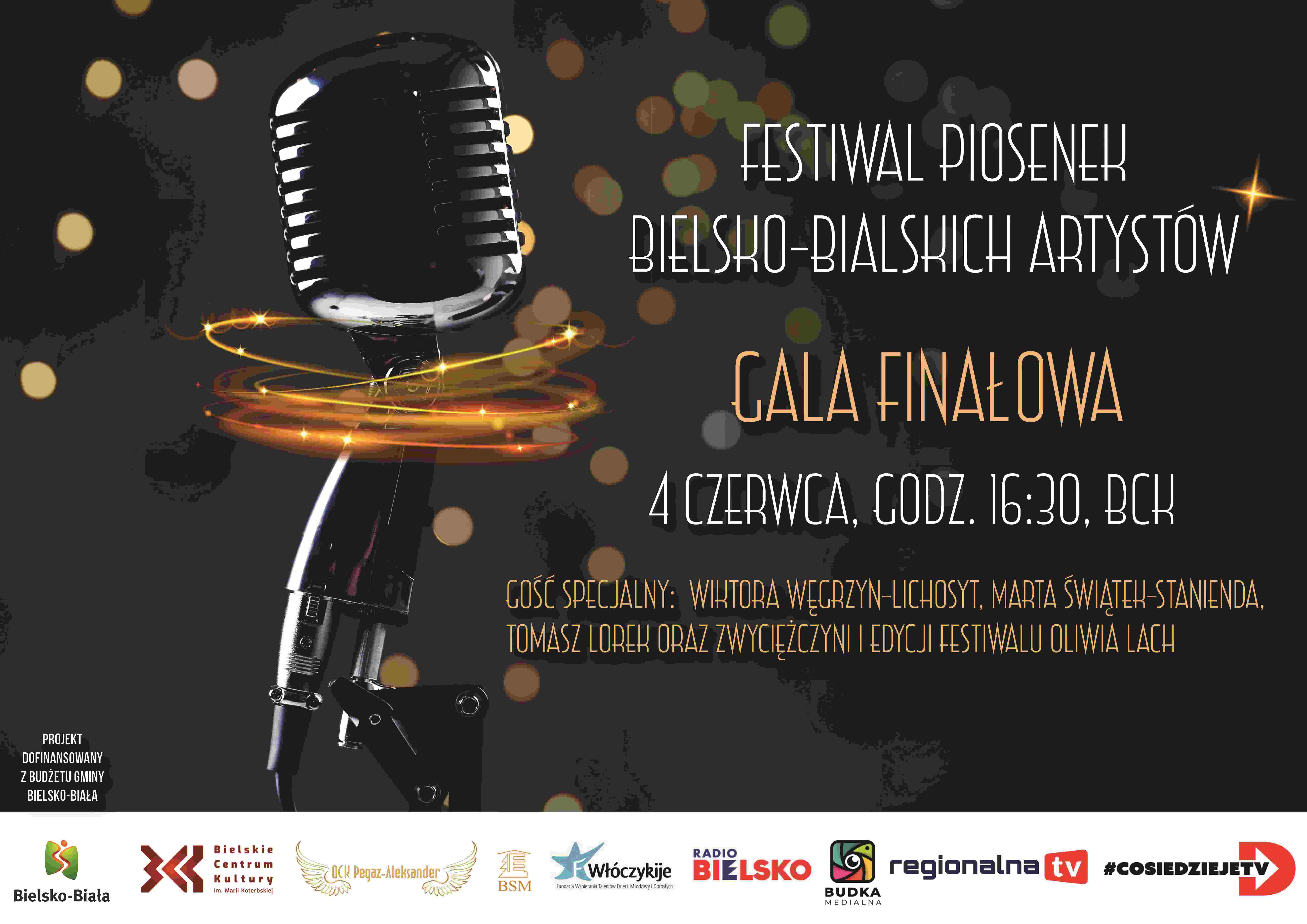  2. Festiwal Piosenek Bielsko-Bialskich Artystów Na zdjęciu plakat koncertu
