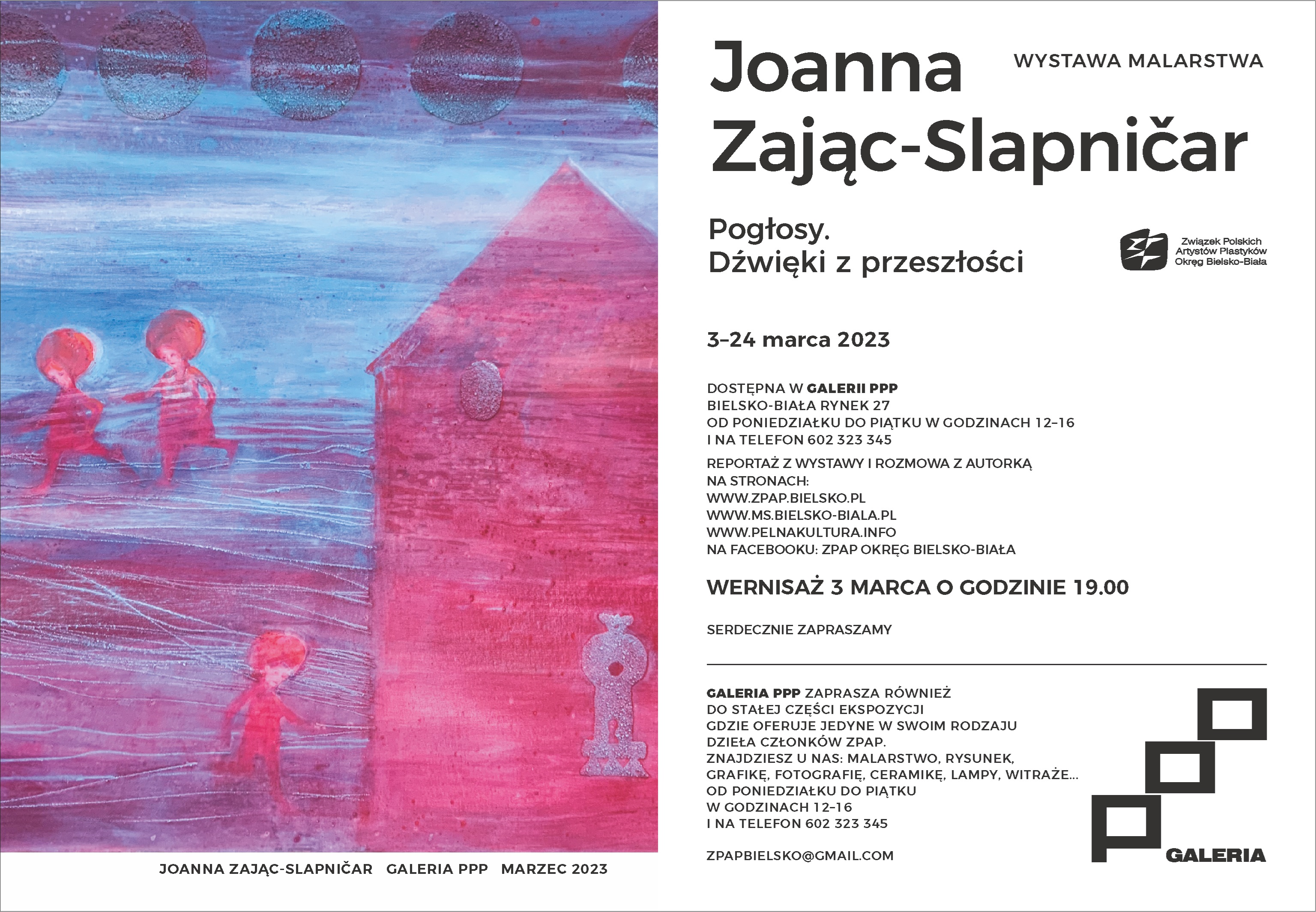  Joanna Zając-Slapničar: Pogłosy. Dźwięki z przeszłości Na zdjęciu plakat wystawy
