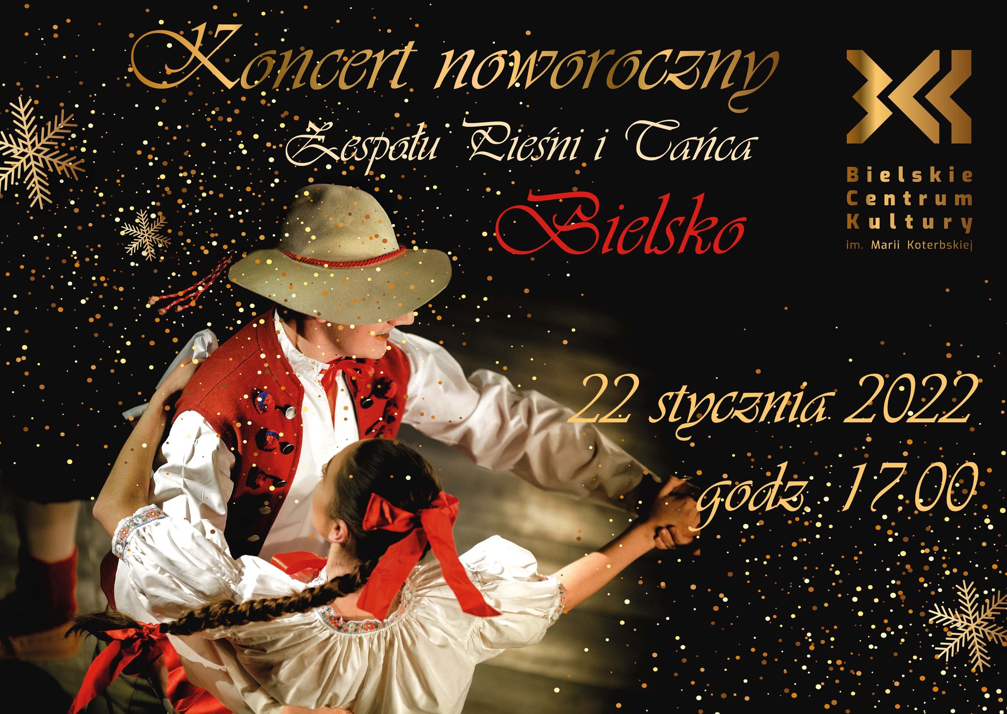  Zespół Pieśni i Tańca Bielsko Na zdjęciu plakat koncertu