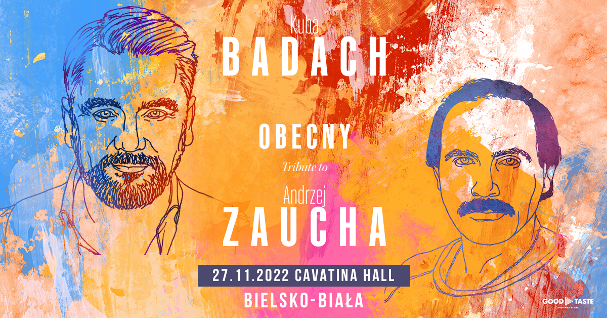  Kuba Badach na zdjęciu plakat koncertu