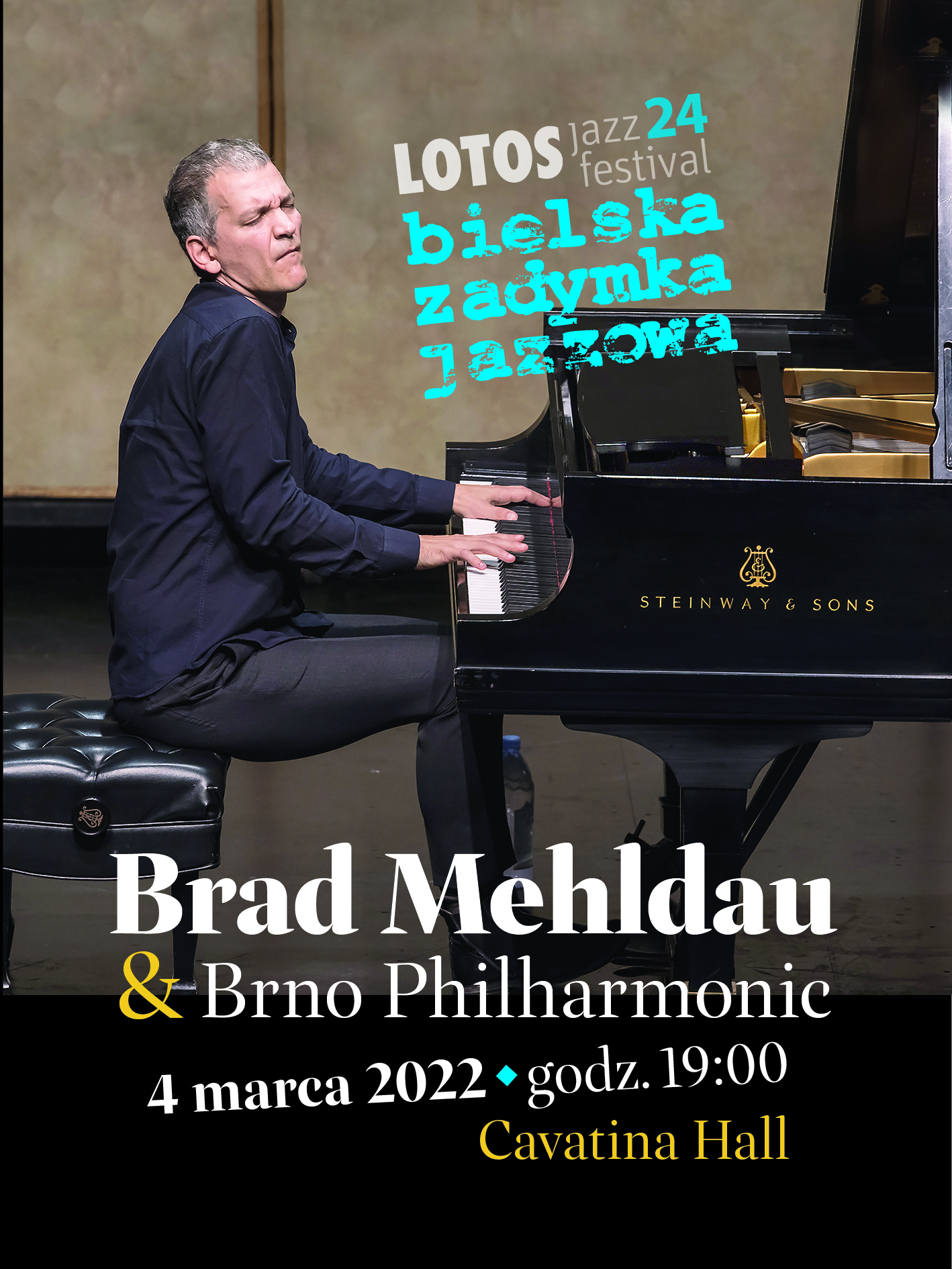  Brad Mehldau & Brno Philharmonic Na zdjęciu fragment plakatu koncertu
