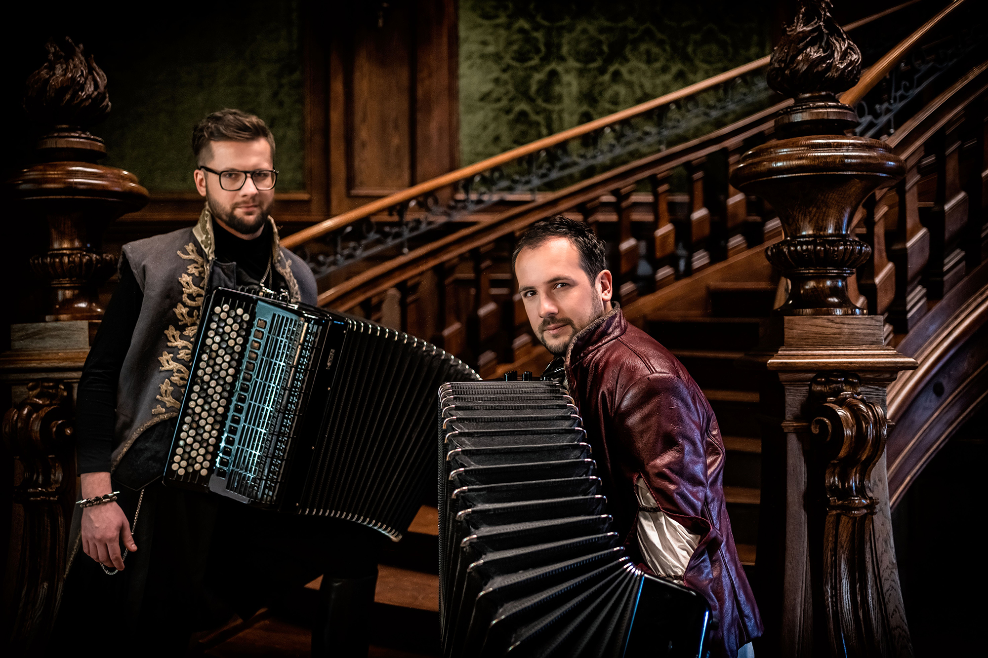  Ochwat – Zimka Duo: Koncert akordeonowy Na zdjęciu Ochwat – Zimka Duo