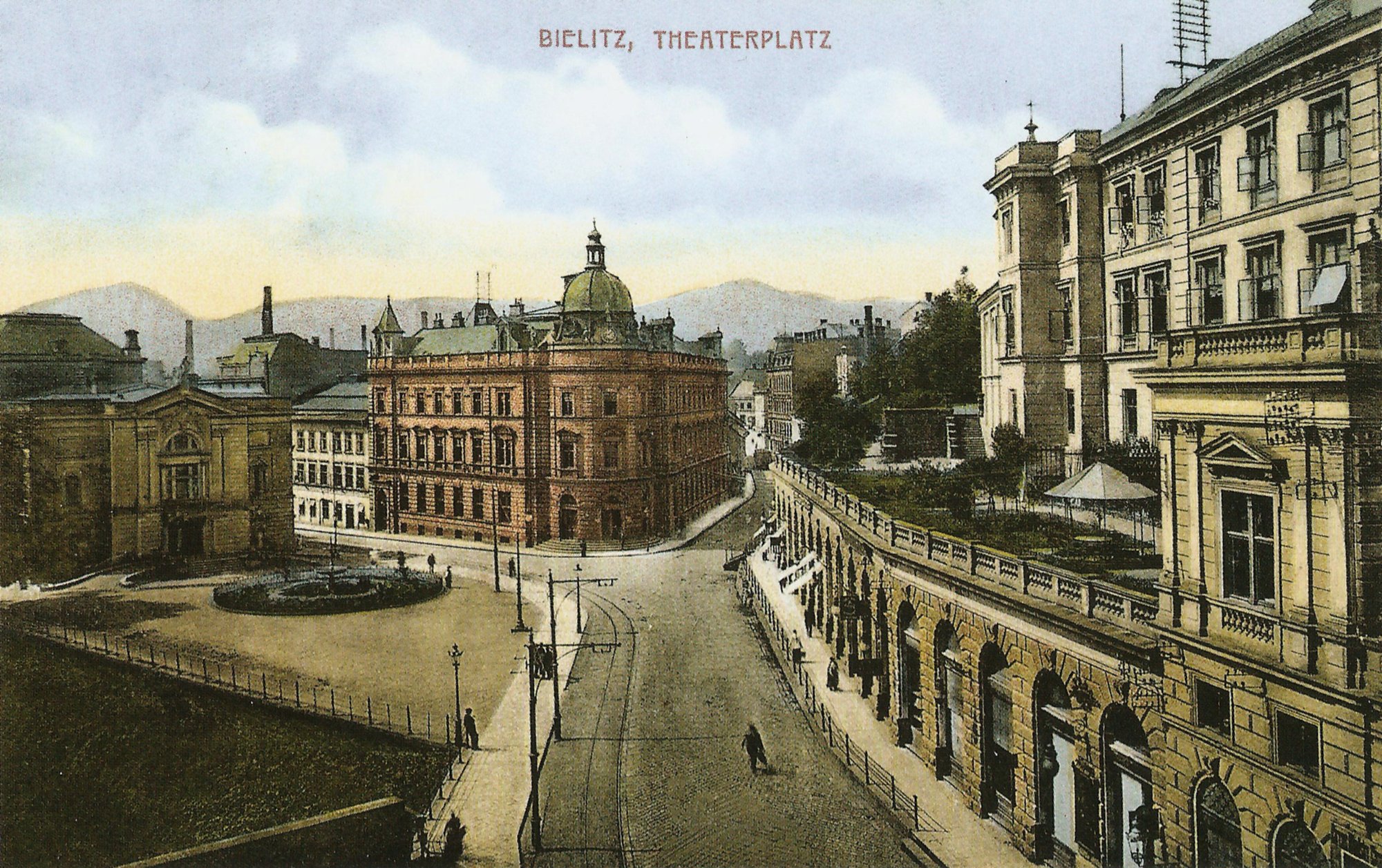  Bielsko na starej pocztówce
 Na zdjęciu Bielsko na starej pocztówce