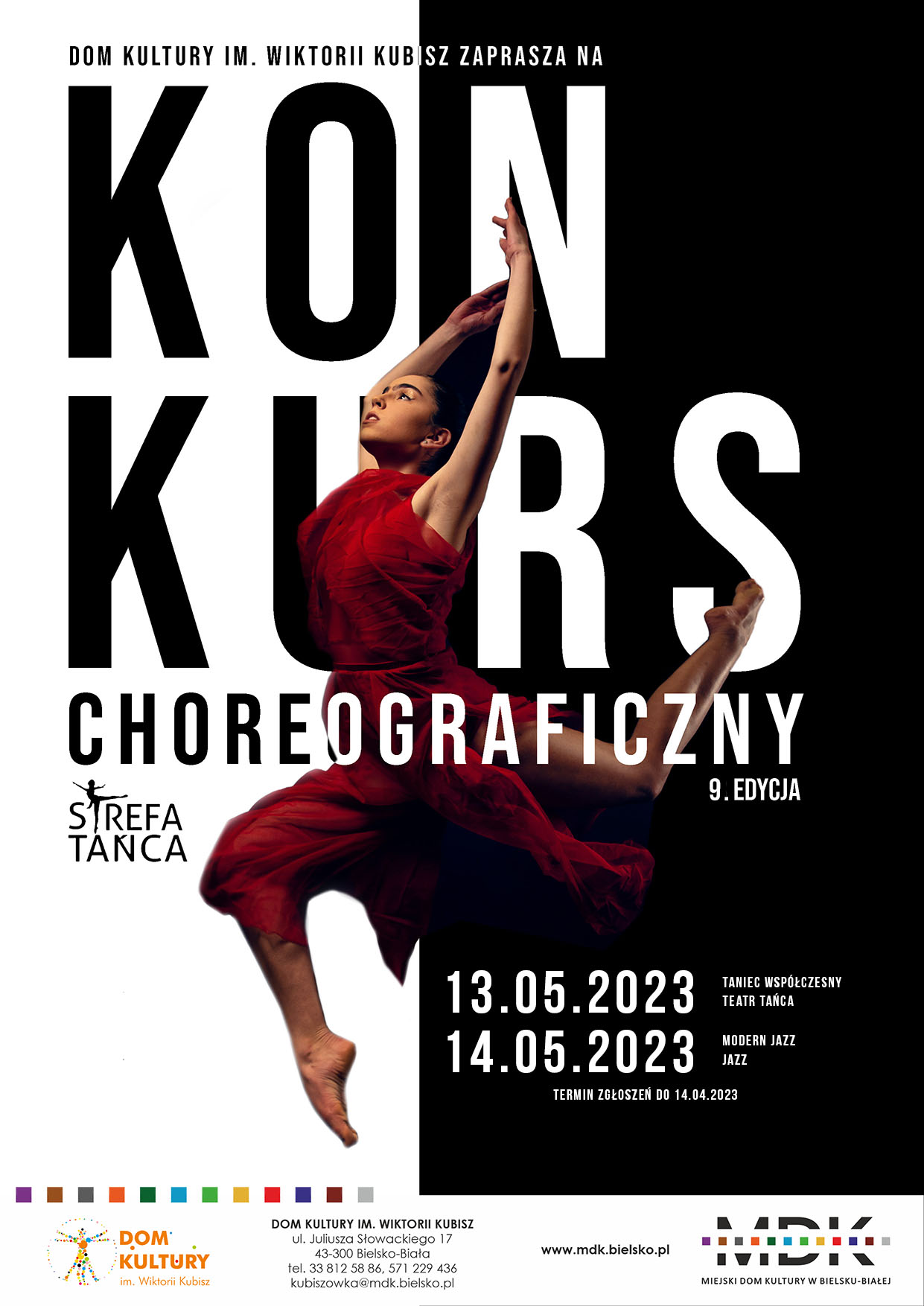  Ogólnopolski Konkurs Choreograficzny Strefa tańca Na zdjęciu plakat