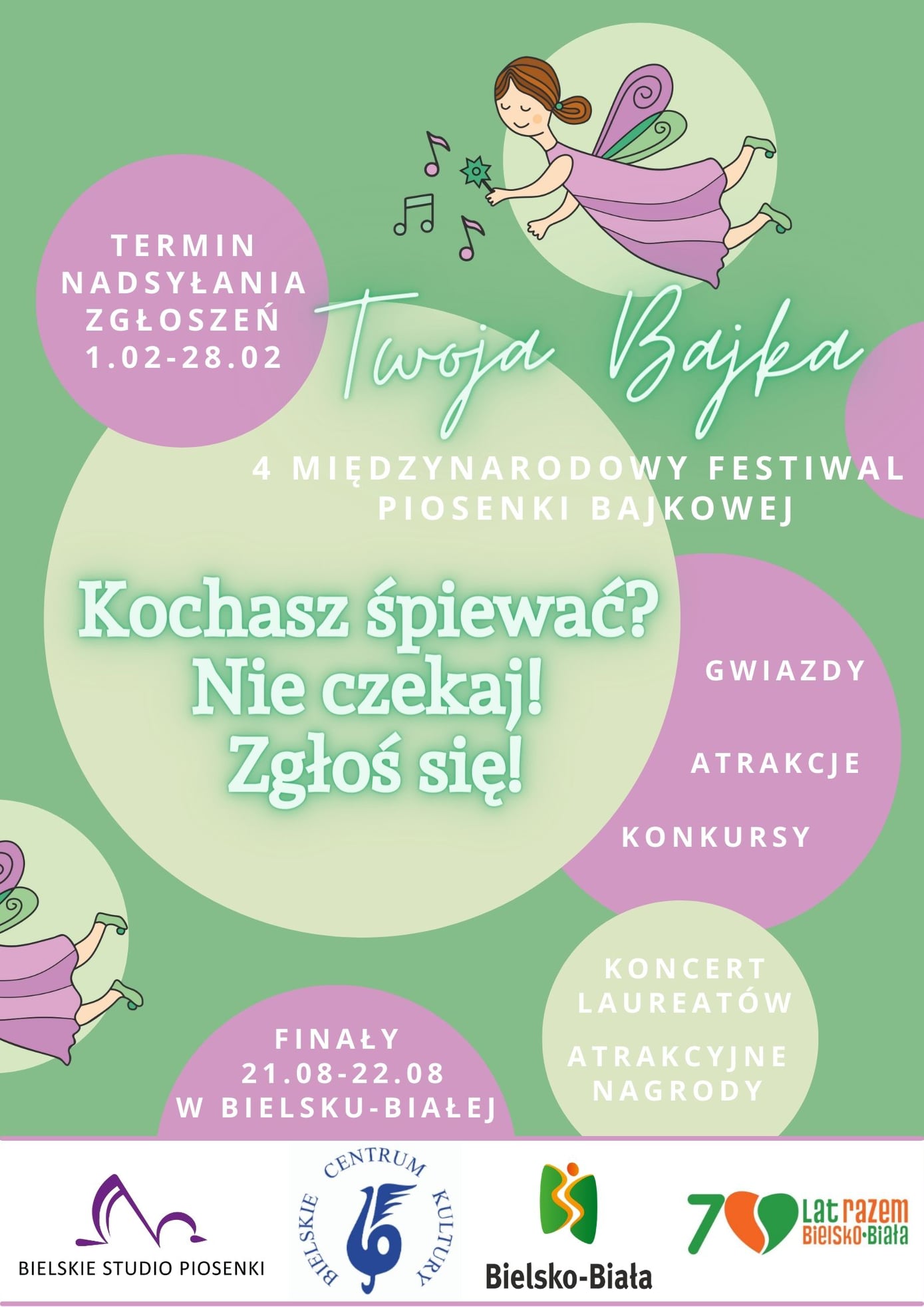  4. Międzynarodowy Festiwal Piosenki Bajkowej – Twoja Bajka: Anna Guzik, Studio Accantus
 Na zdjęciu plakat festiwalu