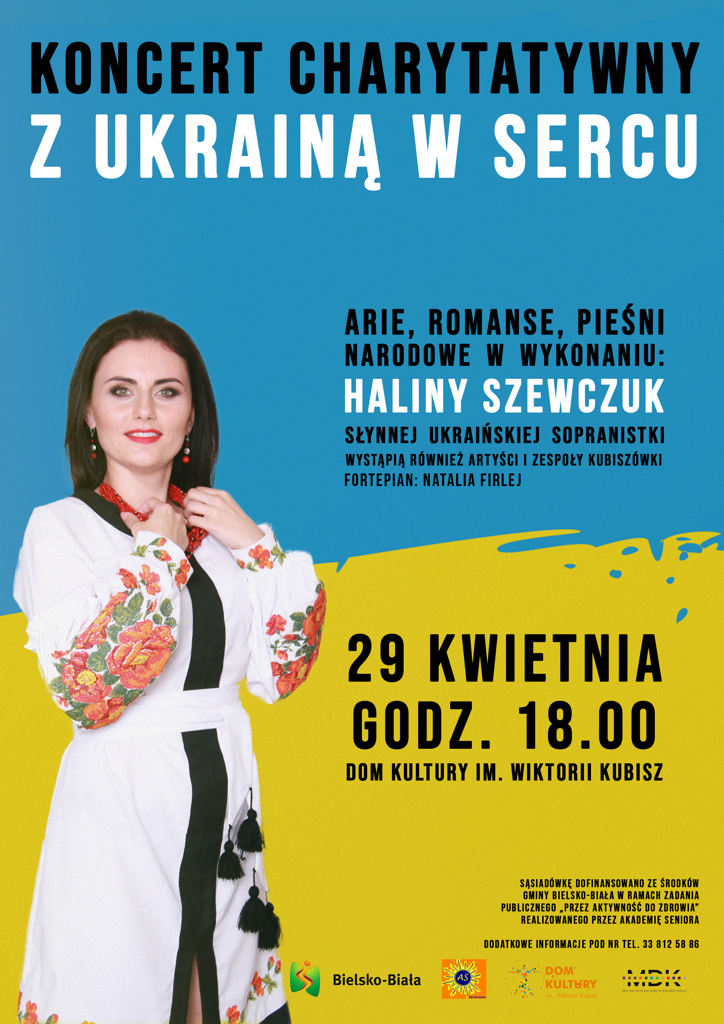  Z Ukrainą w sercu Na zdjęciu plakat koncertu