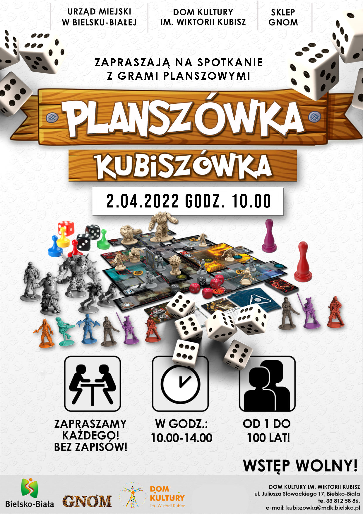 Planszówka Kubiszówka Na zdjęciu plakat imprezy