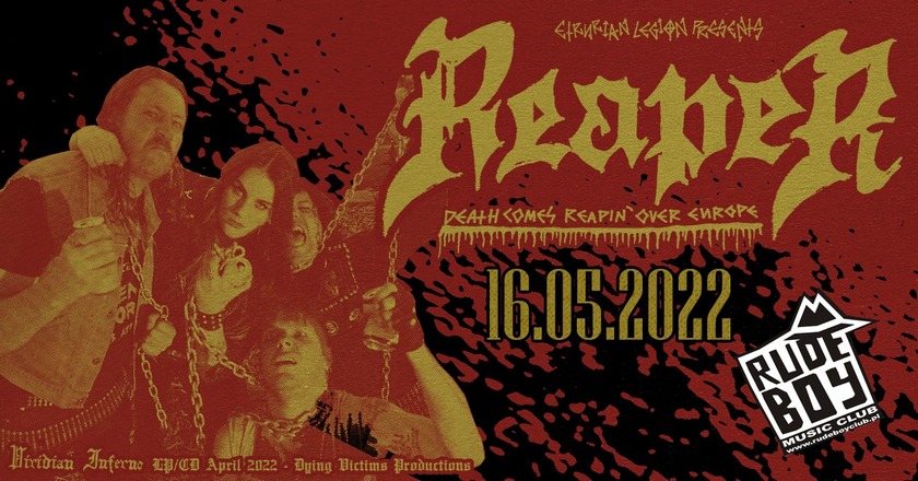  Reaper Na zdjęciu plakat koncertu