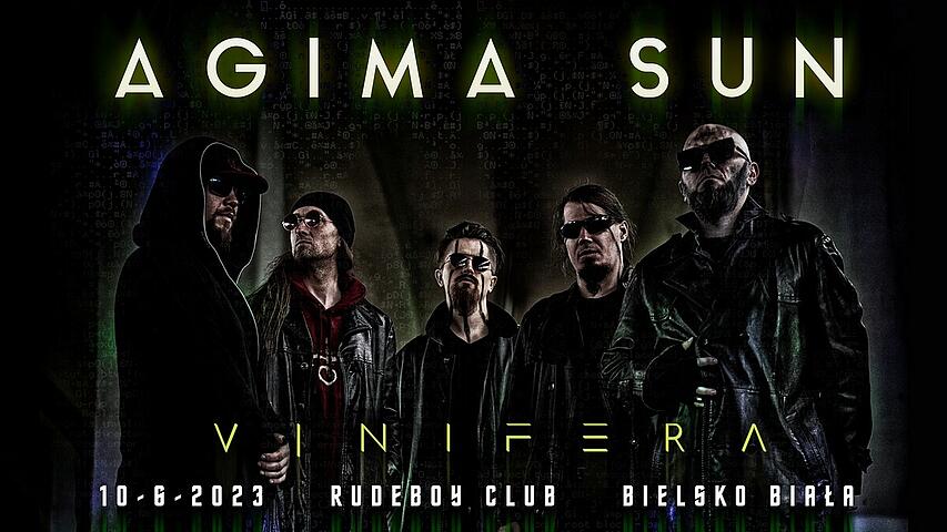  Agima Sun i Vinfer Na zdjęciu plakat koncertu