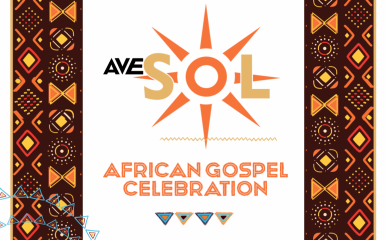  Chór Młodzieżowy Ave Sol: African Gospel Celebration Na zdjęciu plakat koncertu