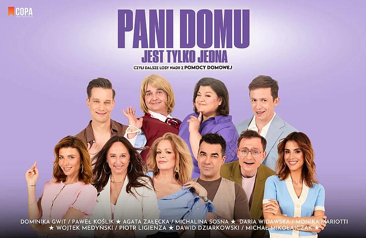  Pani domu jest tylko jedna  Na zdjęciu plakat spektaklu