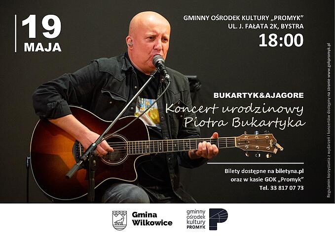  U sąsiadów: Bukartyk/Ajagore Na zdjęciu plakat koncertu