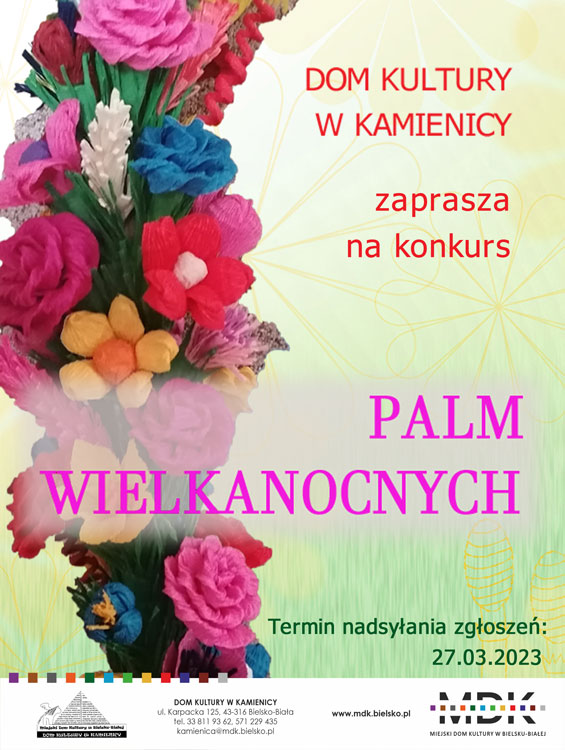  10. Konkurs Palm Wielkanocnych Na zdjęciu plakat konkursu
